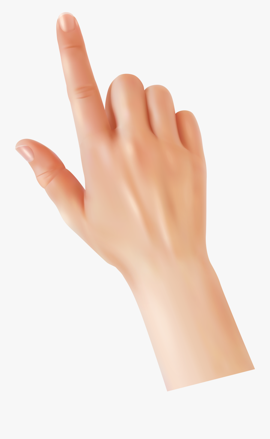 Hand Clipart Finger - Touching Finger Hand Png, Transparent Clipart