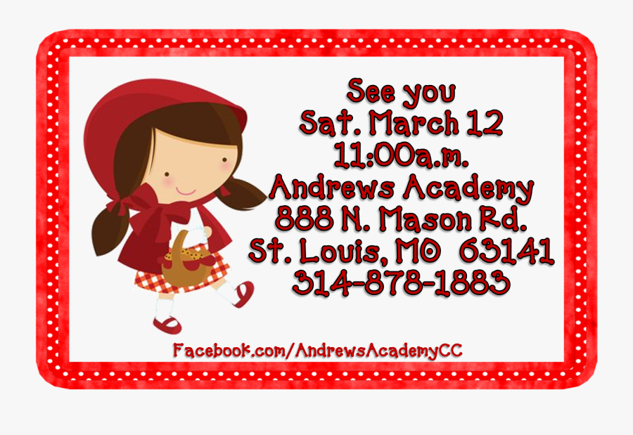 Little Red Riding Hood - Caperucita Roja, Transparent Clipart