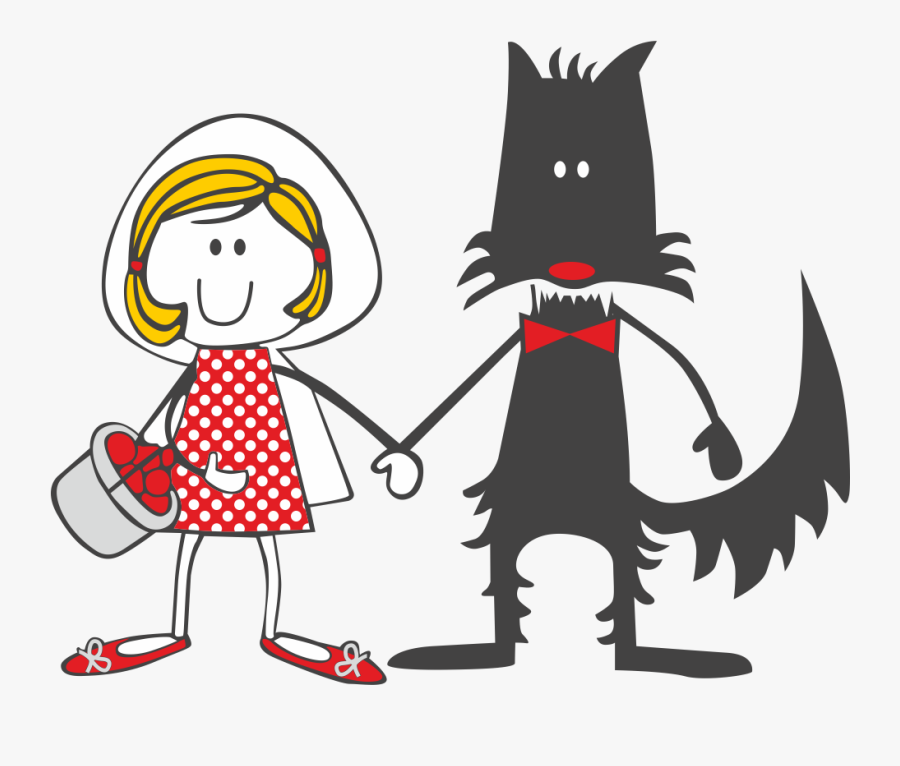 Little Red Riding Hood Illustration, Transparent Clipart