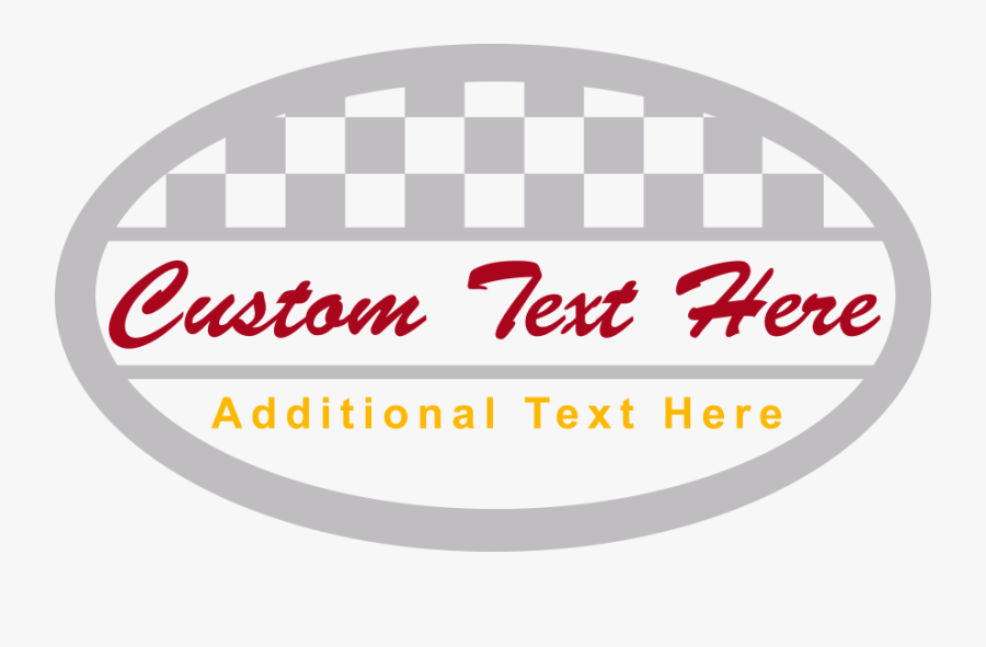 Motorcycle Checkered Oval Gas Tank Decals Design Image - Circle, Transparent Clipart
