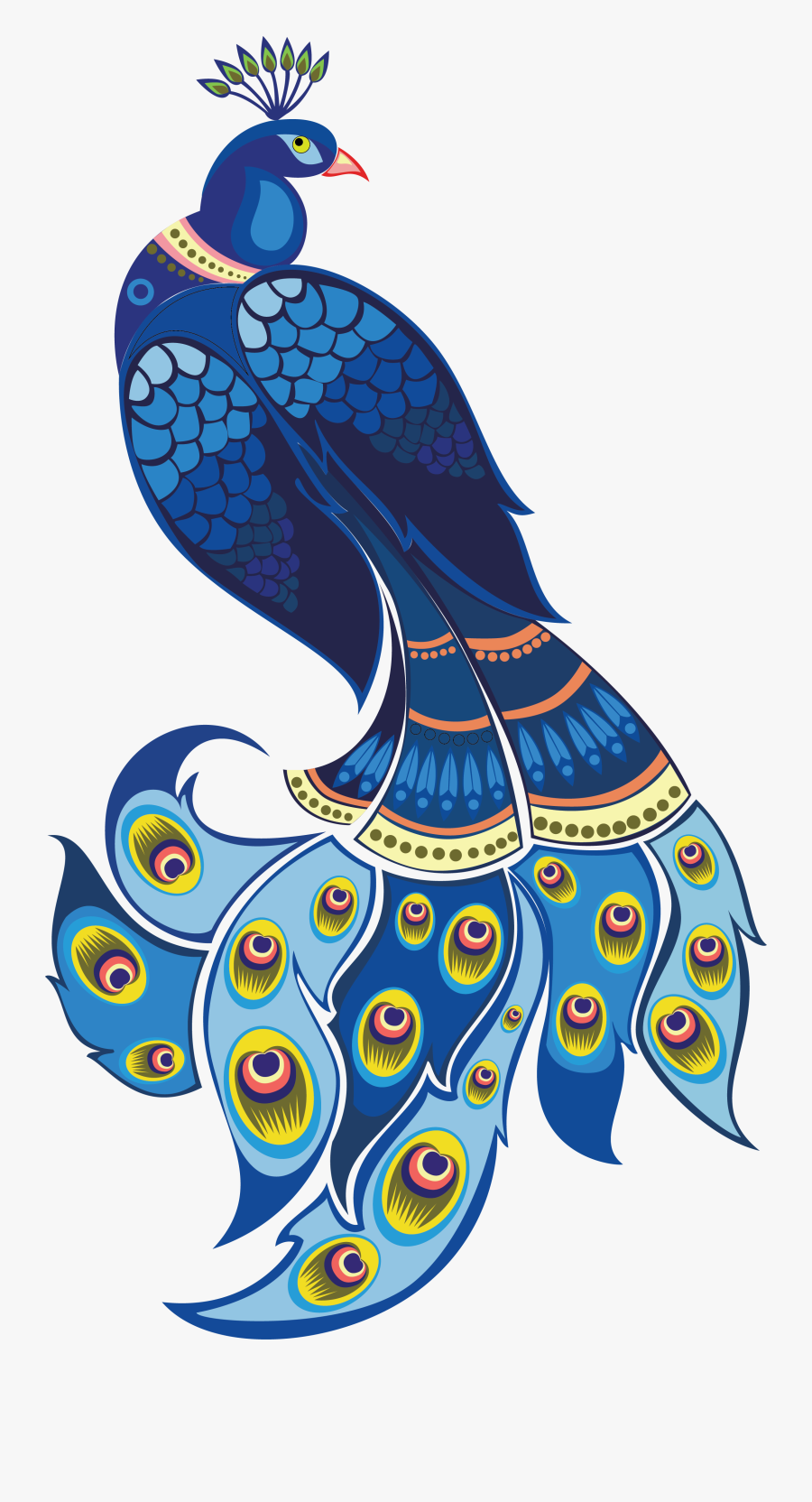 Transparent Hindu Png - Vector Transparent Peacock Png, Transparent Clipart