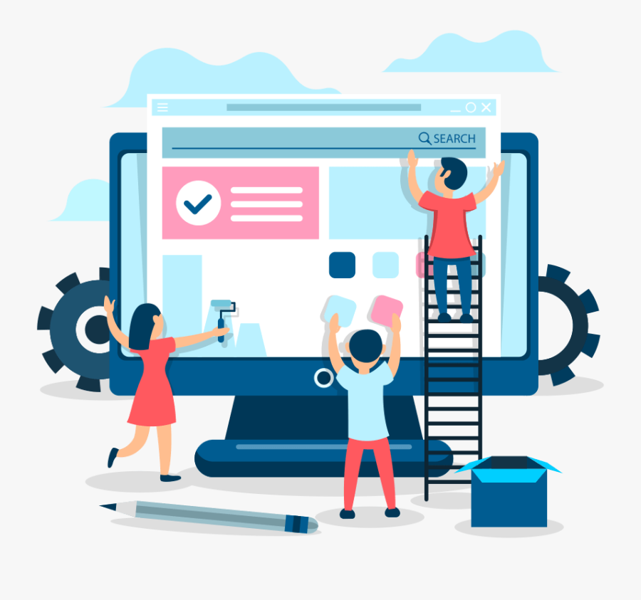 Web Design Illustration Png, Transparent Clipart
