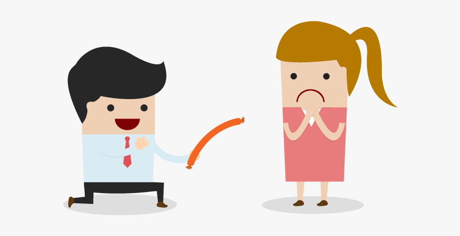 Say It With Sausage - Cartoon, Transparent Clipart