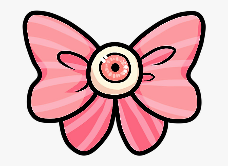 Pink Bow Pastel Goth Freetoedit - Transparent Pastel Goth Png, Transparent Clipart