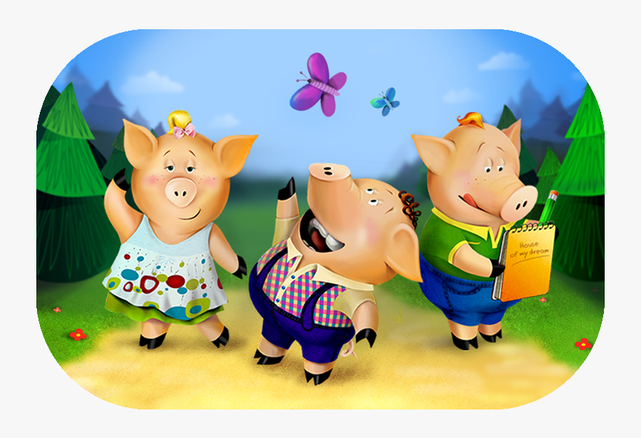 Three Little Pigs Bedtime Stories, Transparent Clipart