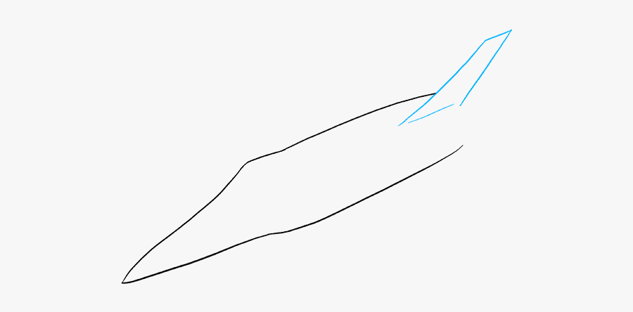 How To Draw Jet - Line Art, Transparent Clipart