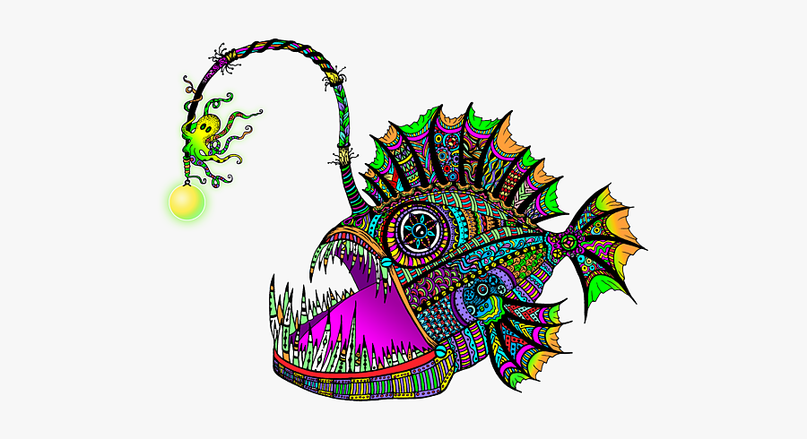 Anglerfish Clipart, Transparent Clipart