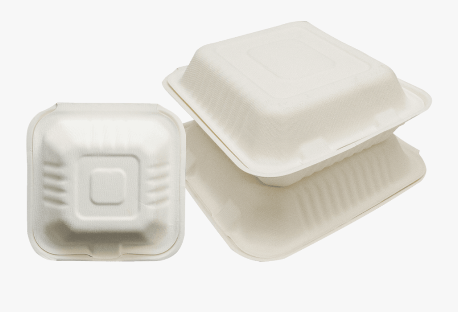 Pla Lined Food Containers - Biodegradable Food Box Png, Transparent Clipart
