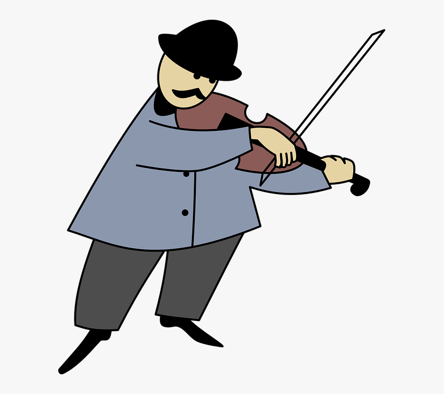 Violin, Violinist, Band, Bandsman, Fiddle, Fiddler, - Fiddler Clip Art, Transparent Clipart