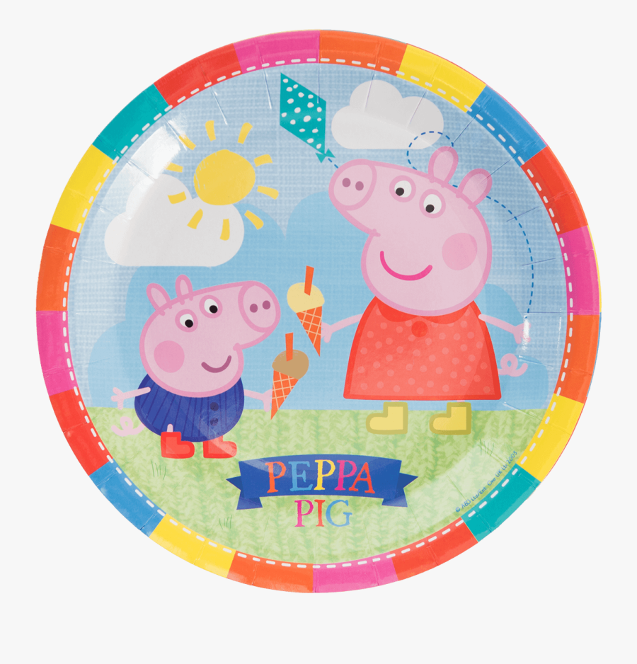 Transparent Peppa Pig Png Images - Peppa Pig Paper Plate, Transparent Clipart