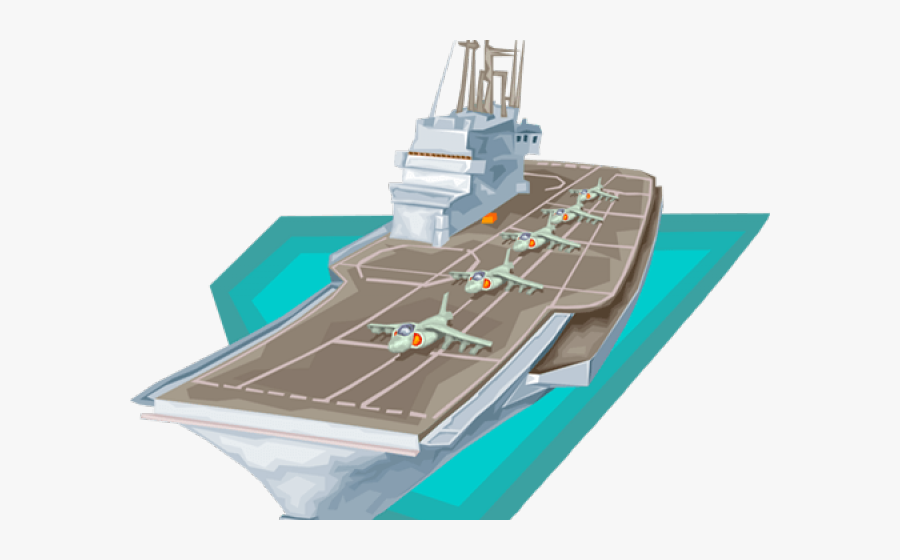 Aircraft Carrier Clipart - Supercarrier, Transparent Clipart