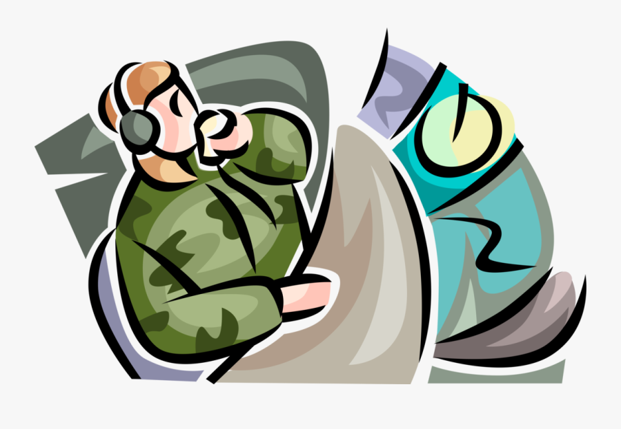 Vector Illustration Of United States Navy Aircraft - Illustration, Transparent Clipart