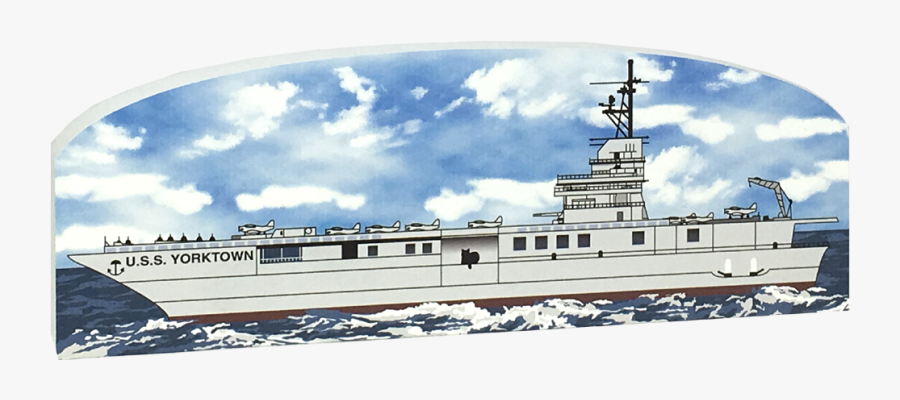 Clip Art Charleston Aircraft Carrier - Motor Ship, Transparent Clipart