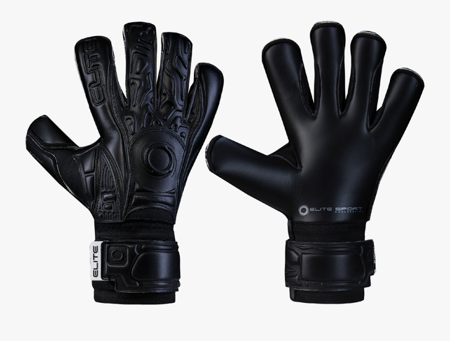 Elite Sport Black Solo Soccer Goalie Glove - Elite Black Solo 2017 Goalkeeper Gloves, Transparent Clipart