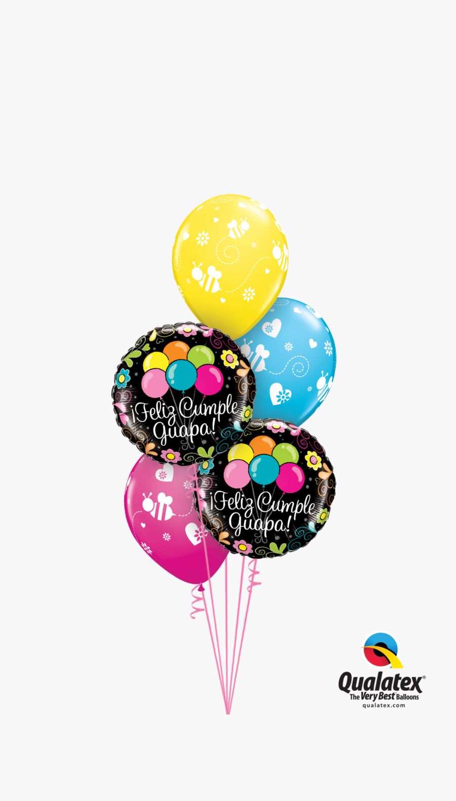 ¡feliz Cumpleaños Guapa "
 Data-zoom="//cdn - All The Best Balloons, Transparent Clipart