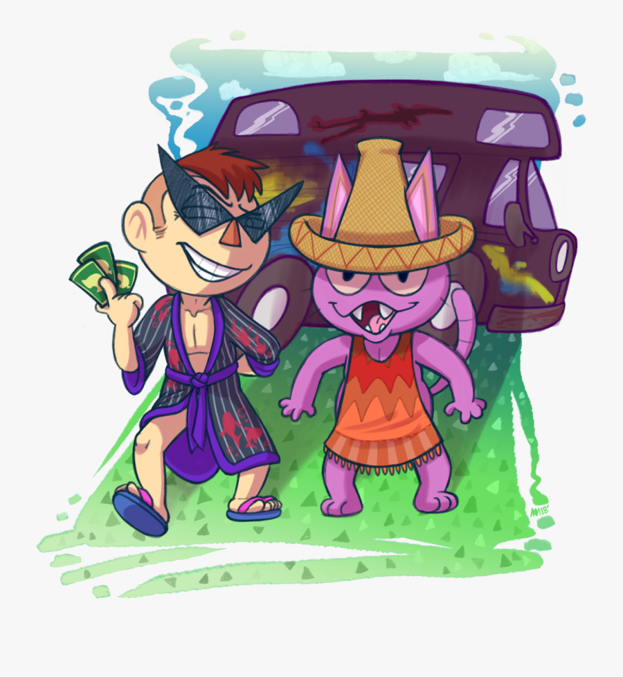 Villy Got The Leaf Tickets - Cartoon, Transparent Clipart