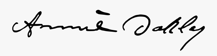 Annie Oakley Signature, Transparent Clipart