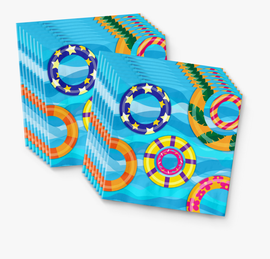 Pool Party Birthday Party Tableware Kit For 16 Guests - Illustration, Transparent Clipart