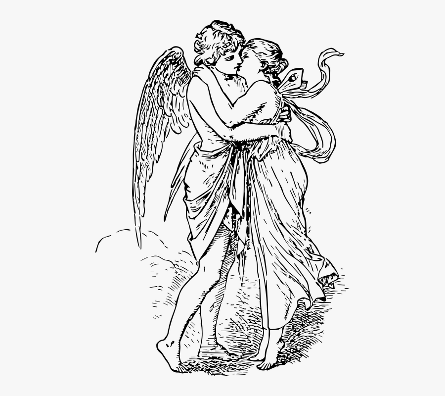 Cupid, Eros, Greek, Love, Myth, Psyche, Romance - Drawing Greek Mythology Art, Transparent Clipart