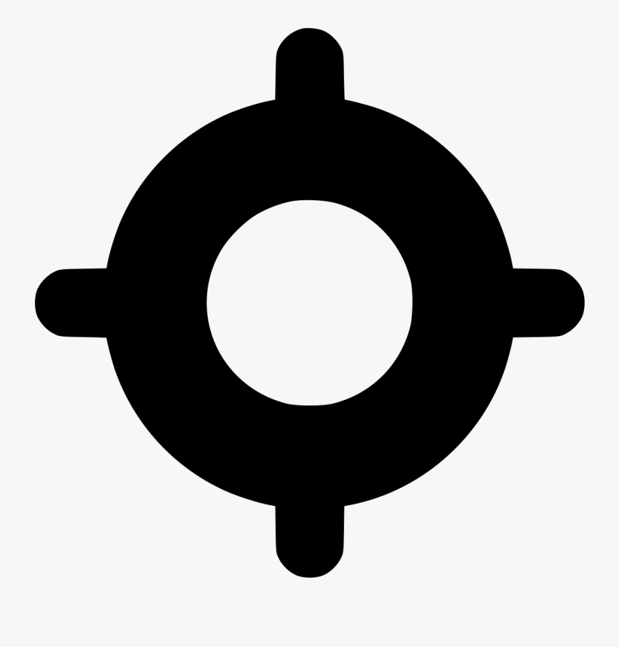 Crosshairs - Icon Virus Vector Png, Transparent Clipart