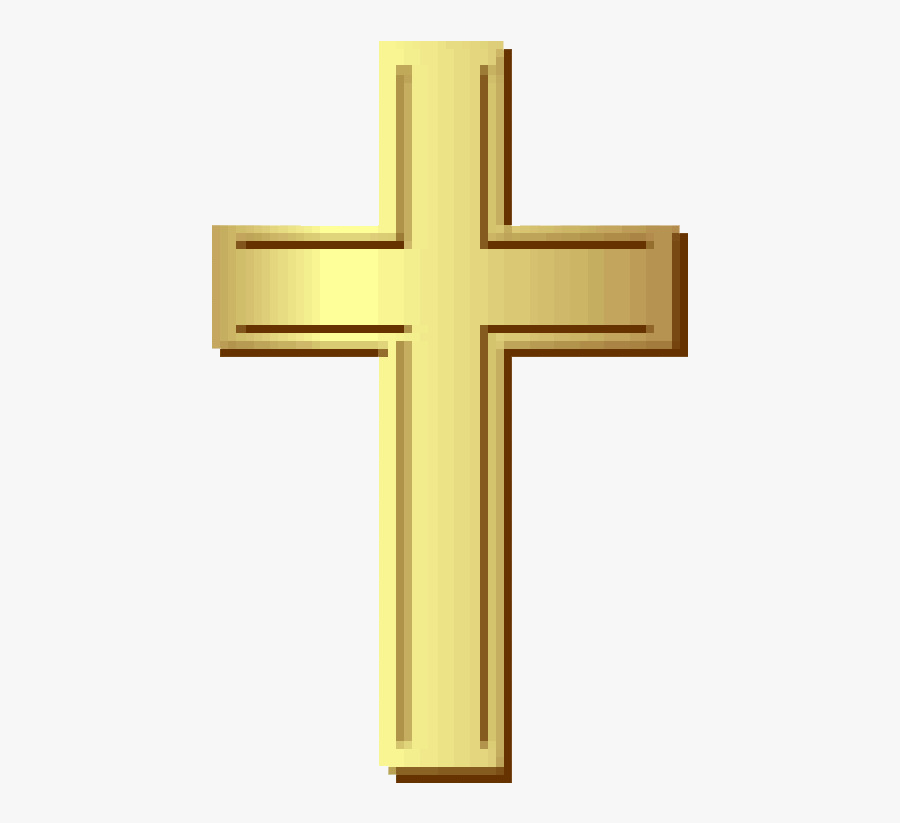 Cross Gold Background Clipart Transparent Clip Art - Transparent Background Gold Cross, Transparent Clipart