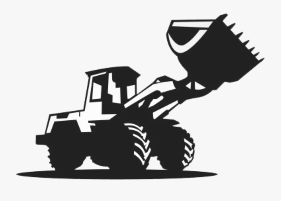 Silueta De Pala Cargadora, Transparent Clipart