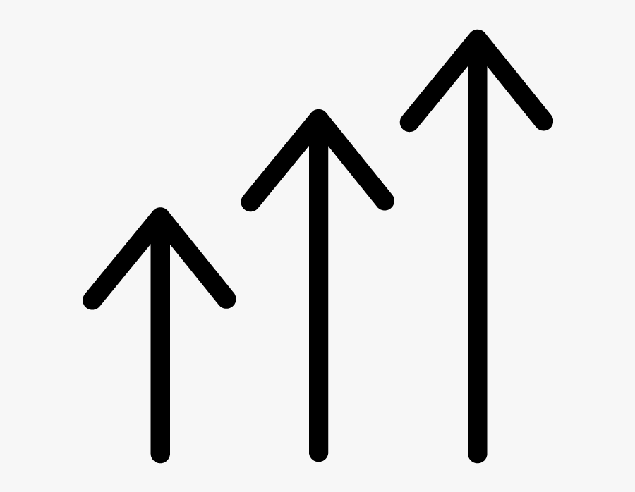 Arrow Icons, Pointing Upwards", Transparent Clipart