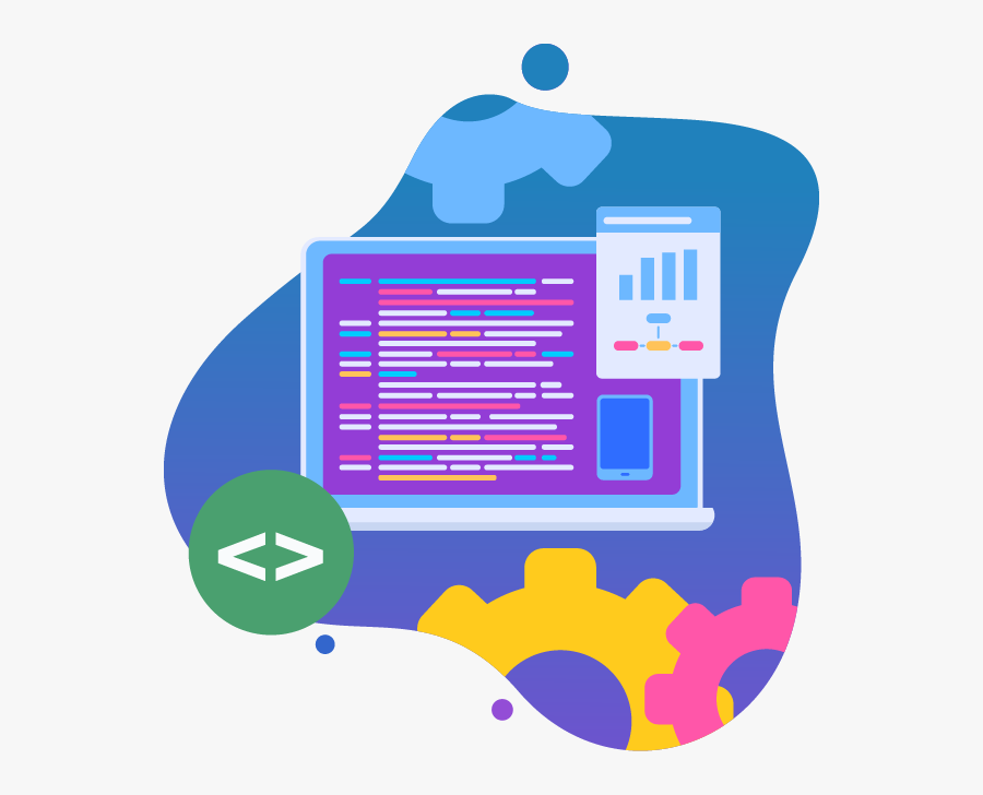 Landing Page Flat Design Png, Transparent Clipart