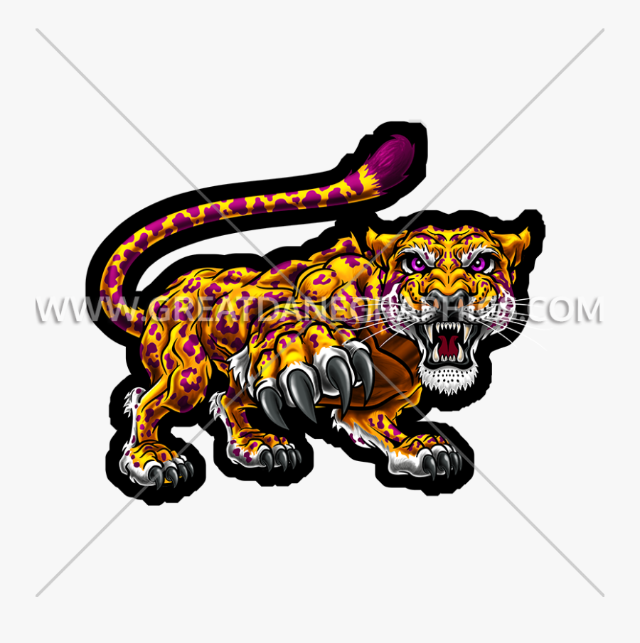Jaguar Mascot Production Ready - Illustration, Transparent Clipart