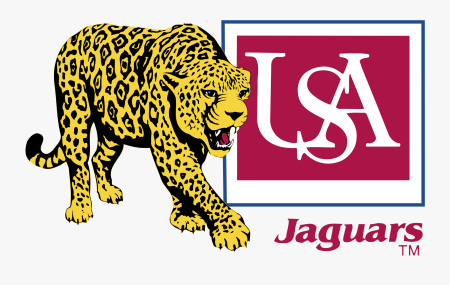 Usa Jaguars Logo Png Transparent - South Alabama Jaguars Old Logo, Transparent Clipart