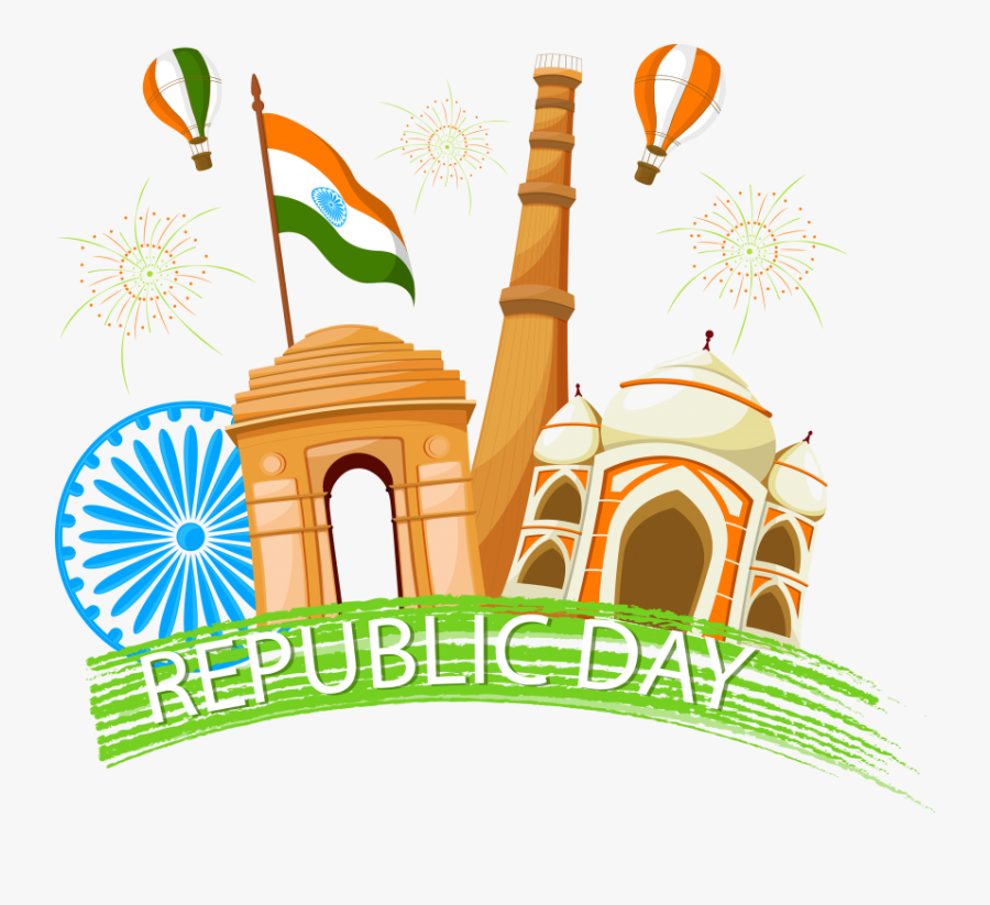 India Republic Day Vector Png, Transparent Clipart
