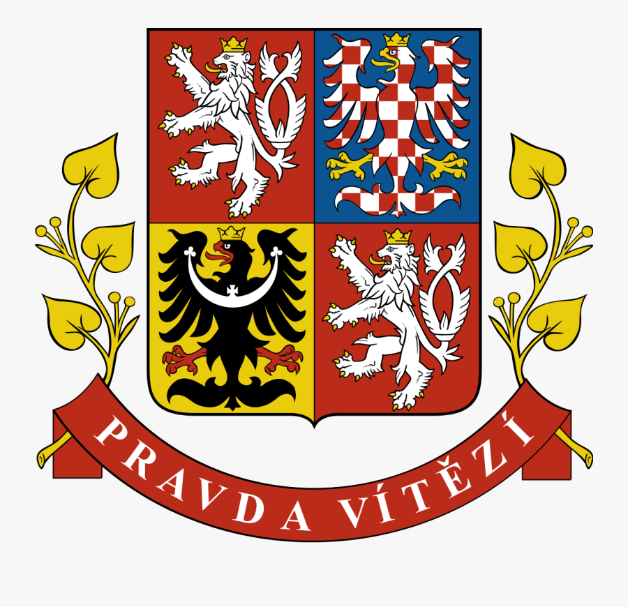 Czech Republic Coat Of Arms, Transparent Clipart
