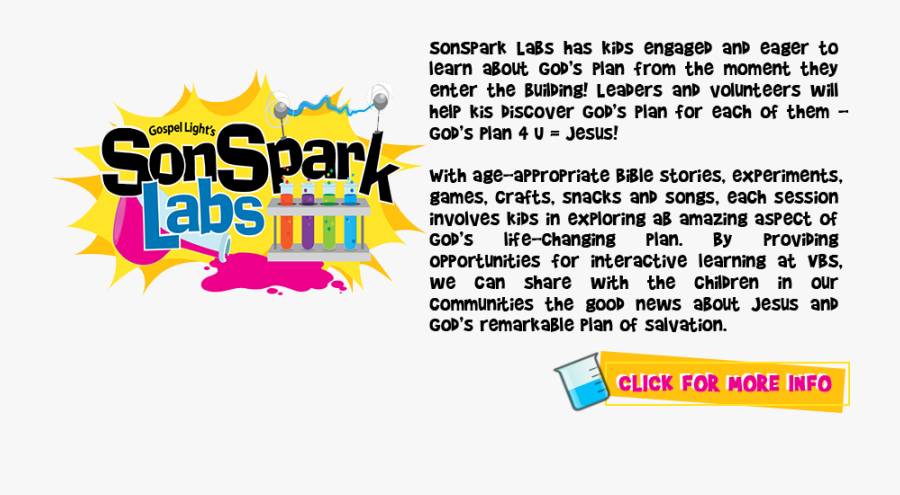 Sonsparks Vbs Hardin County Tx - Sonspark Labs, Transparent Clipart
