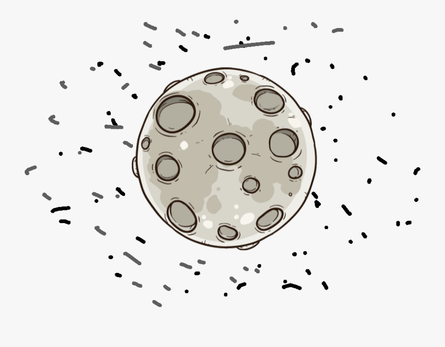 Moon With Craters Clipart, Transparent Clipart