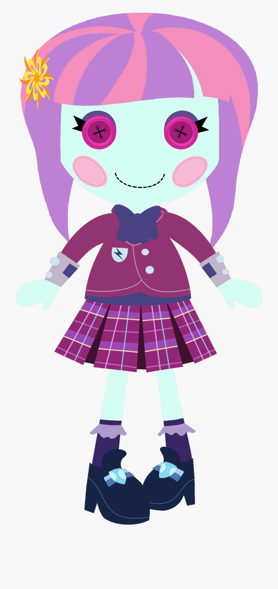 Lalaloopsy, Safe, Simple Background, Solo, Sunny Flare, - Lalaloopsy My Little Pony, Transparent Clipart