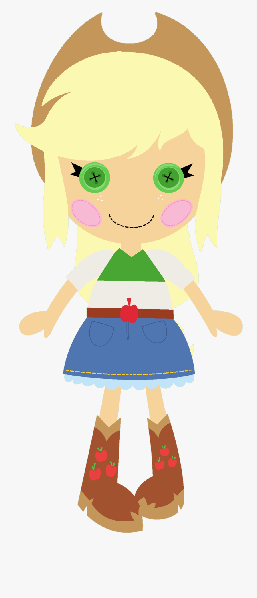 Lalaloopsy Land Fanon Wiki - Lalaloopsy Applejack, Transparent Clipart