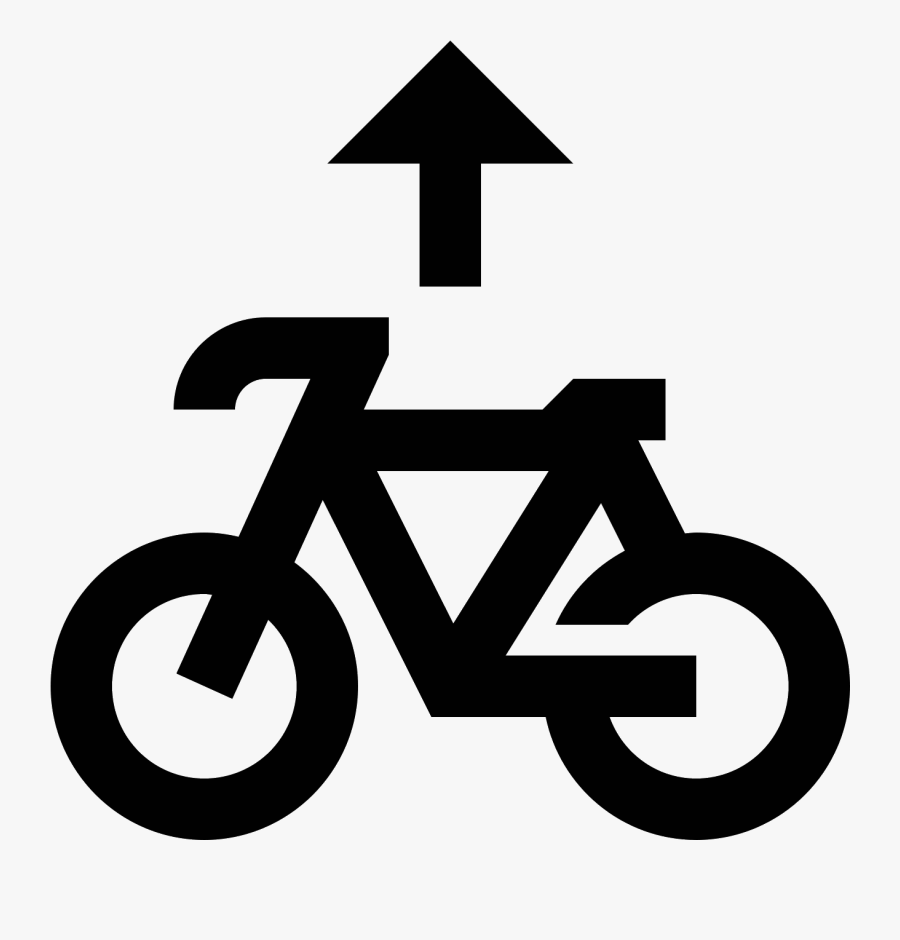 Bike Lane Symbol Png, Transparent Clipart