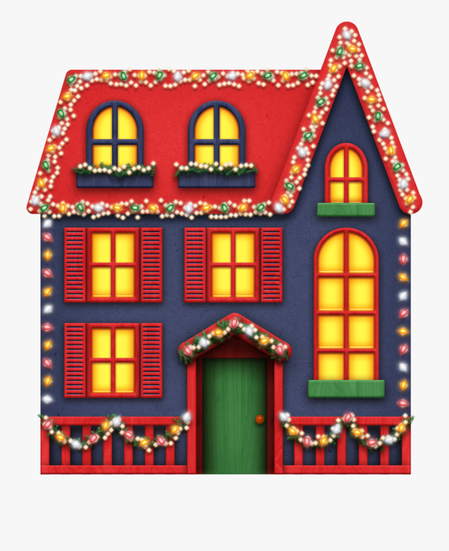 Clipart Houses Xmas - Christmas House Images Clip Art, Transparent Clipart