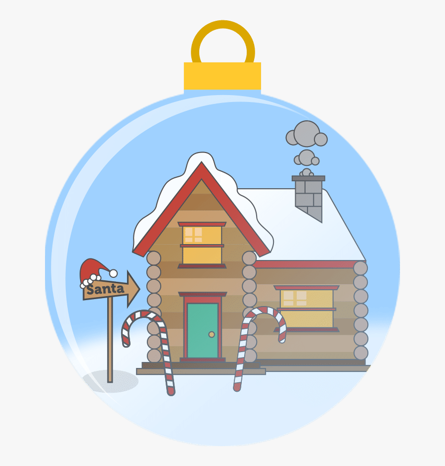 The Nine Homes Of Christmas - Illustration, Transparent Clipart