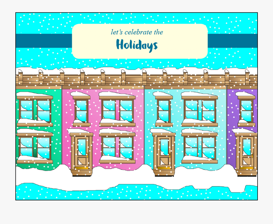 Christmas Holiday Fill-in Invitation, Transparent Clipart