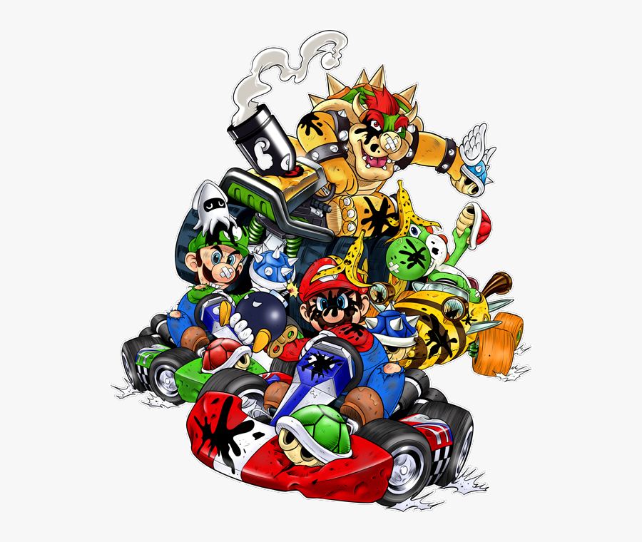 Mario Kart Tour Luigi, Transparent Clipart
