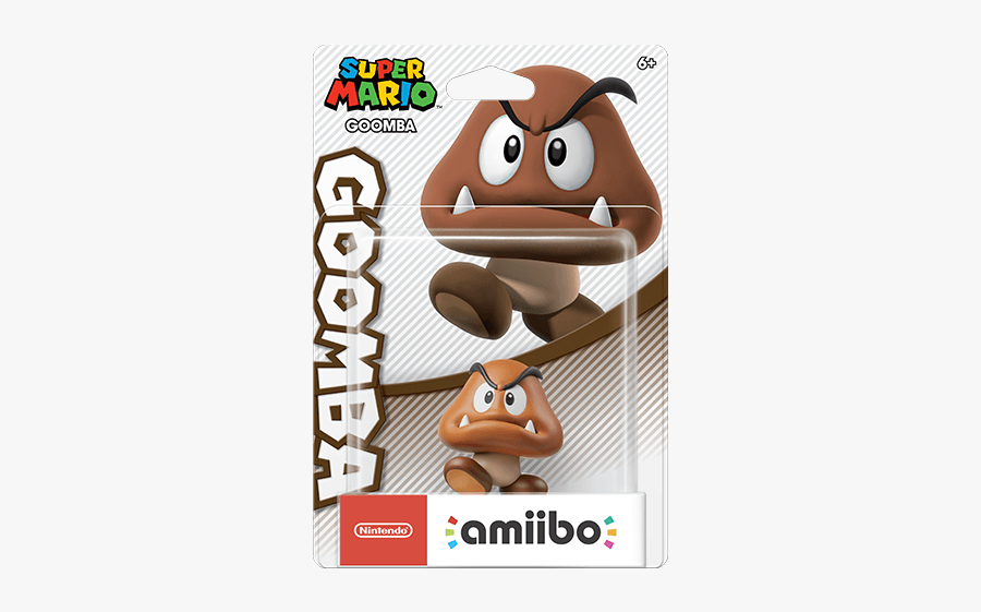 Super Mario Amiibo Goomba, Transparent Clipart