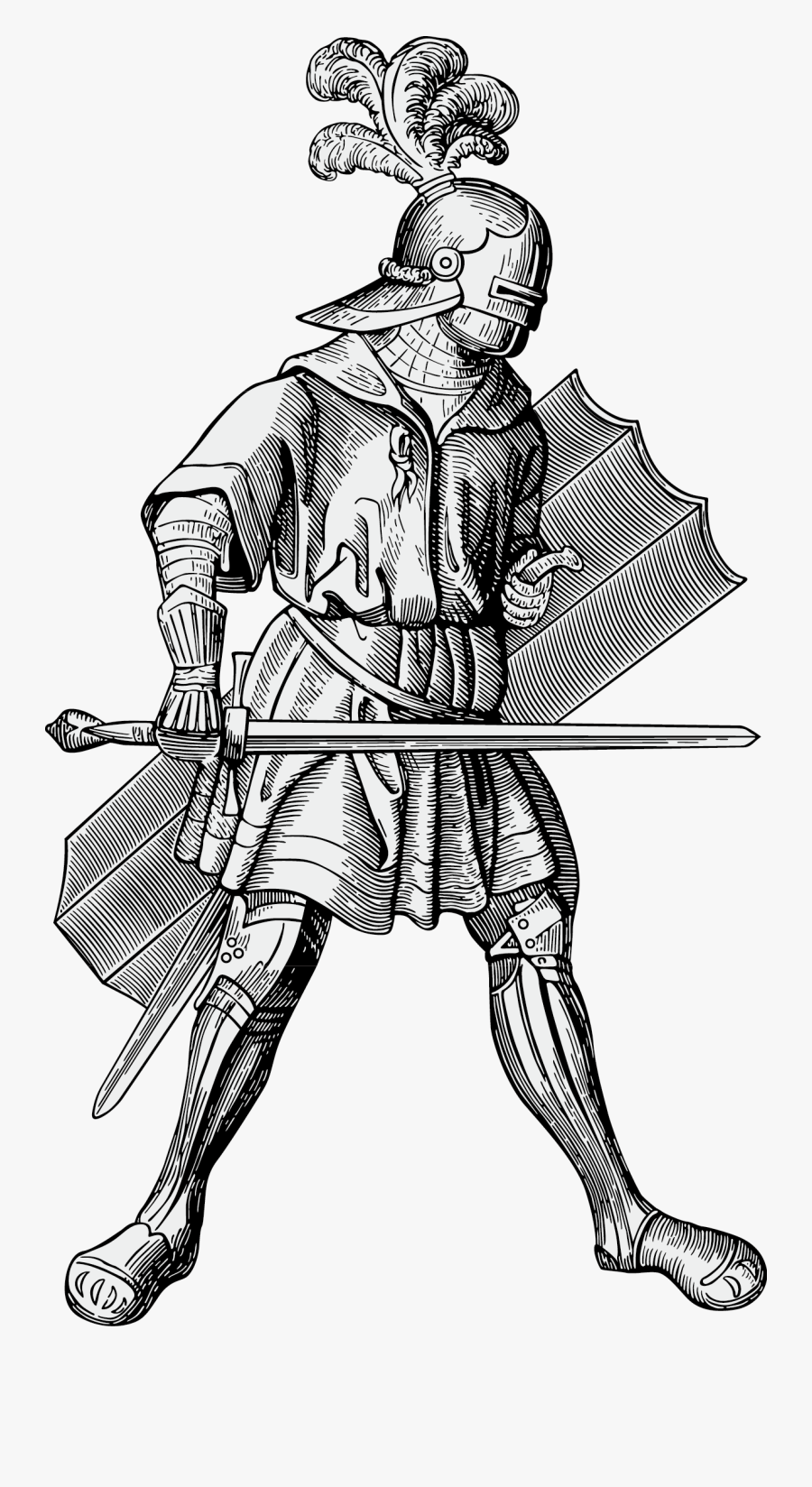 Athens Drawing Armour - Middle Ages Sketch, Transparent Clipart