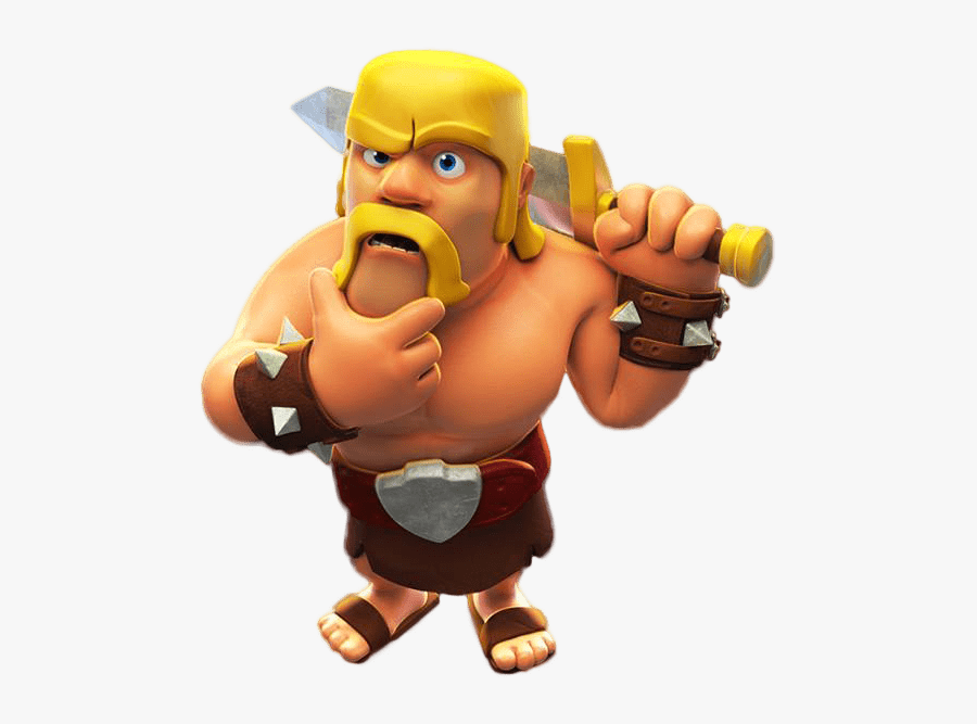 Clash Of Clans Barbarian Thinking - Clash Of Clans Png, Transparent Clipart