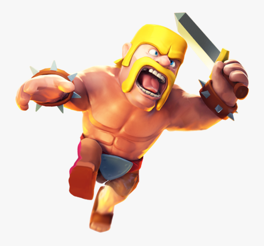 Download Clash Of Clans Transparent Background For - Barbari Di Clash Royale, Transparent Clipart