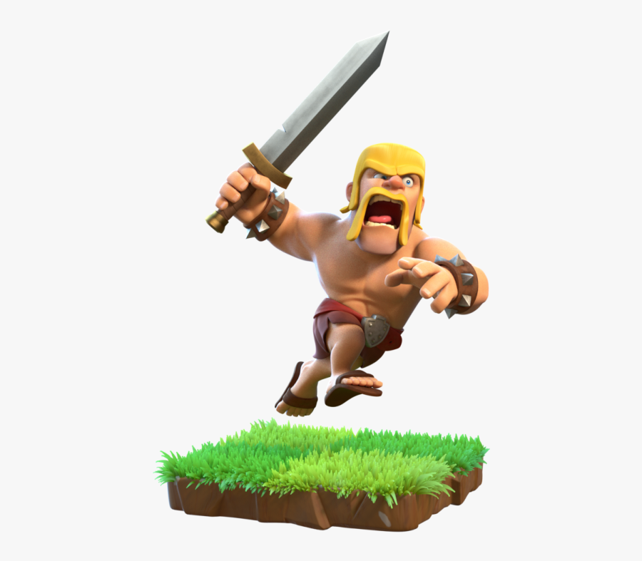 Clash Of Clans Troops Barbarian, Transparent Clipart