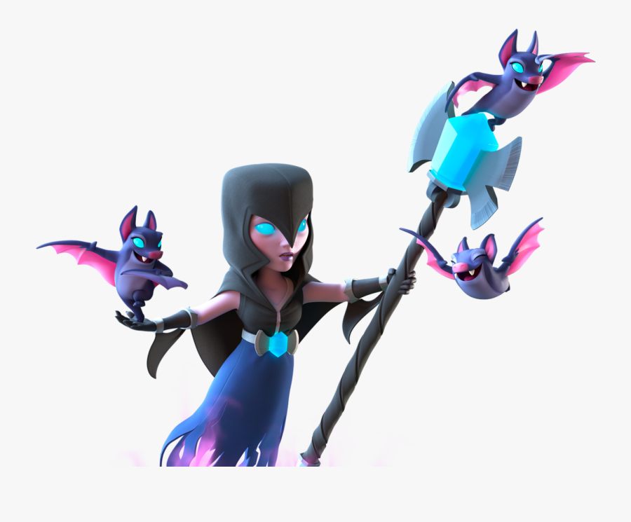Clash Royale Night Witch Drawing, Transparent Clipart