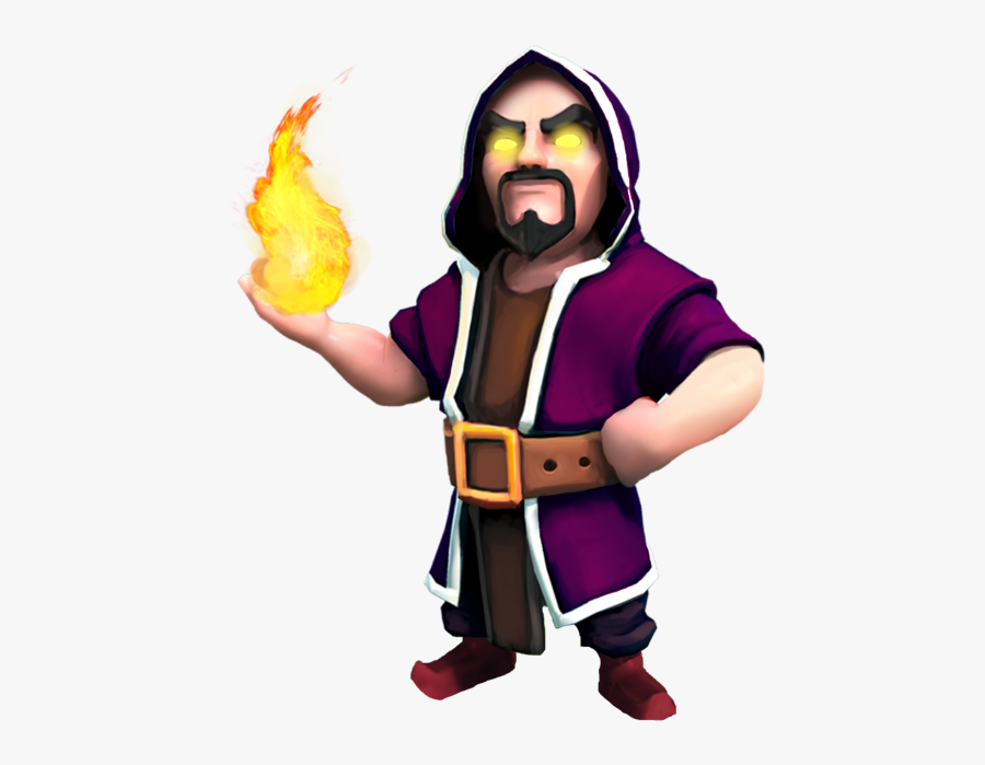 Clash Of Clans Wizard Png Mago De Clash Royale , Free Transparent