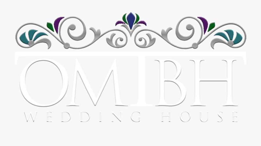 Omtbh Wedding House Header Logo Banner White, Transparent Clipart