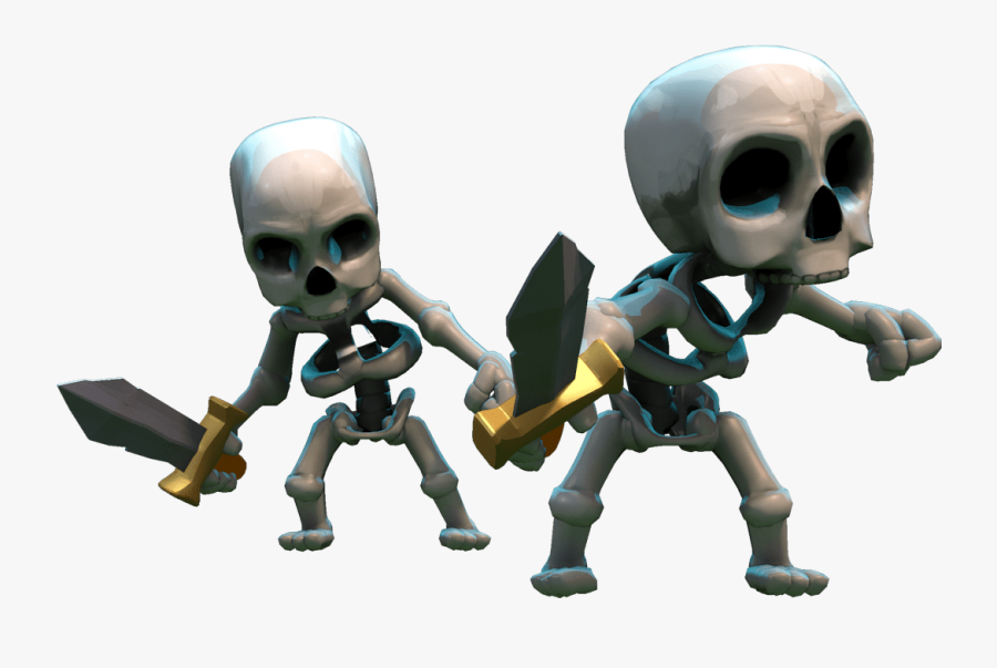 Clash Of Clans Skeletons - Clash Royale Witch And Skeleton, Transparent Clipart